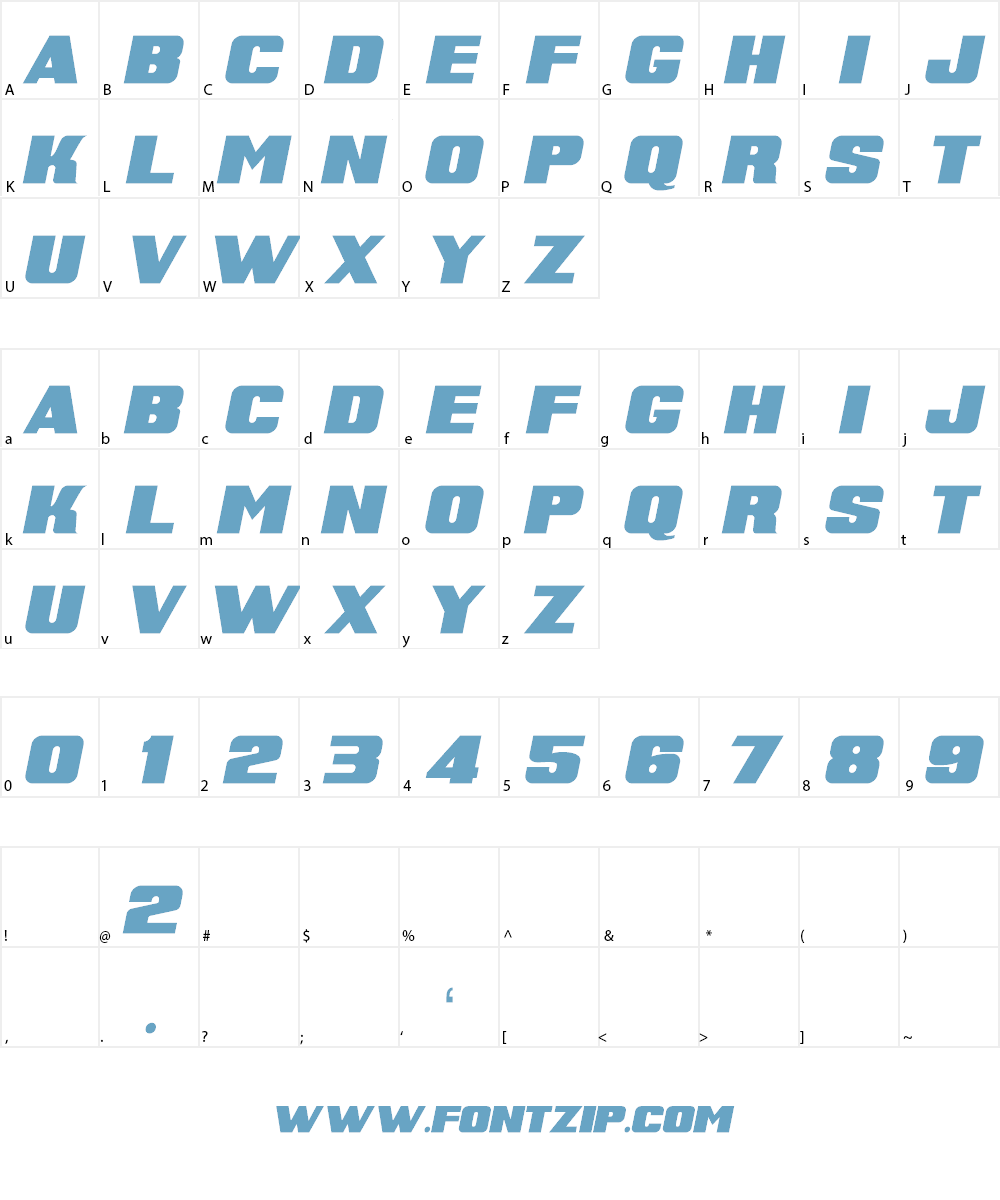 Super Retro M54 Font Character